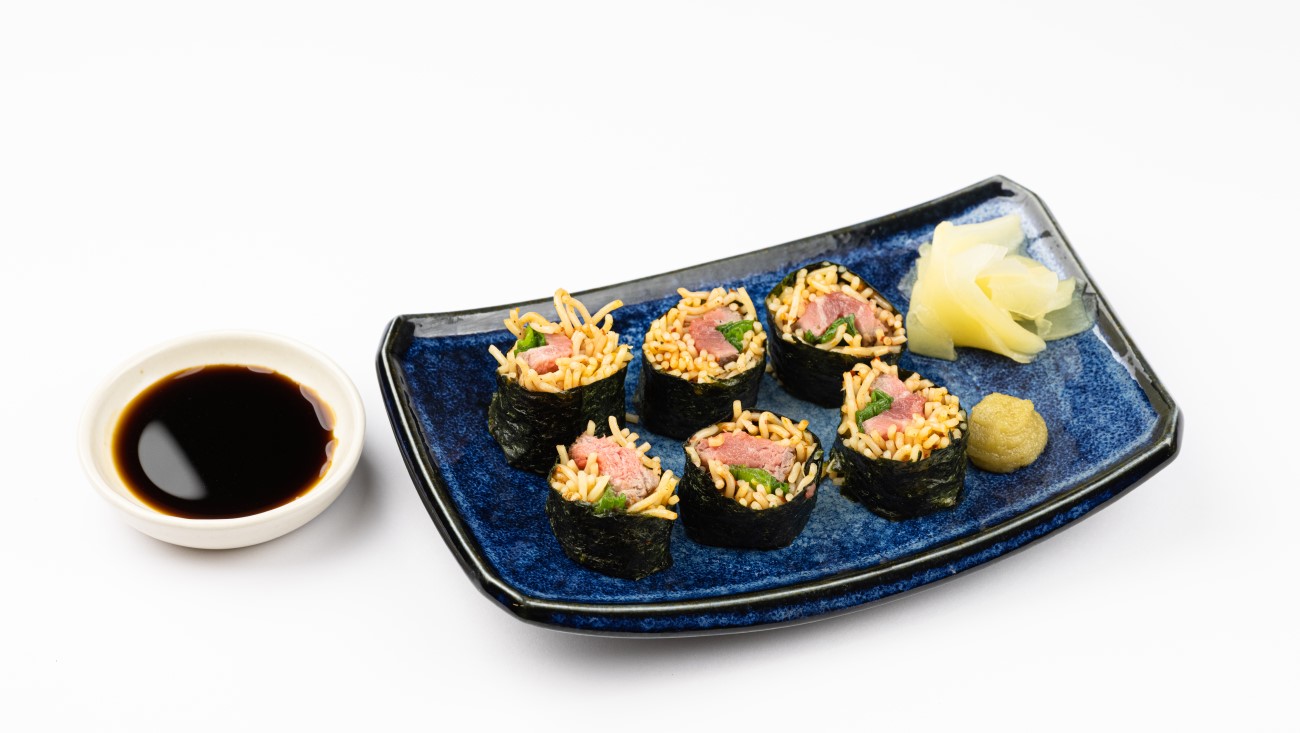 Sushi - Ribeye Ramen Maki Roll