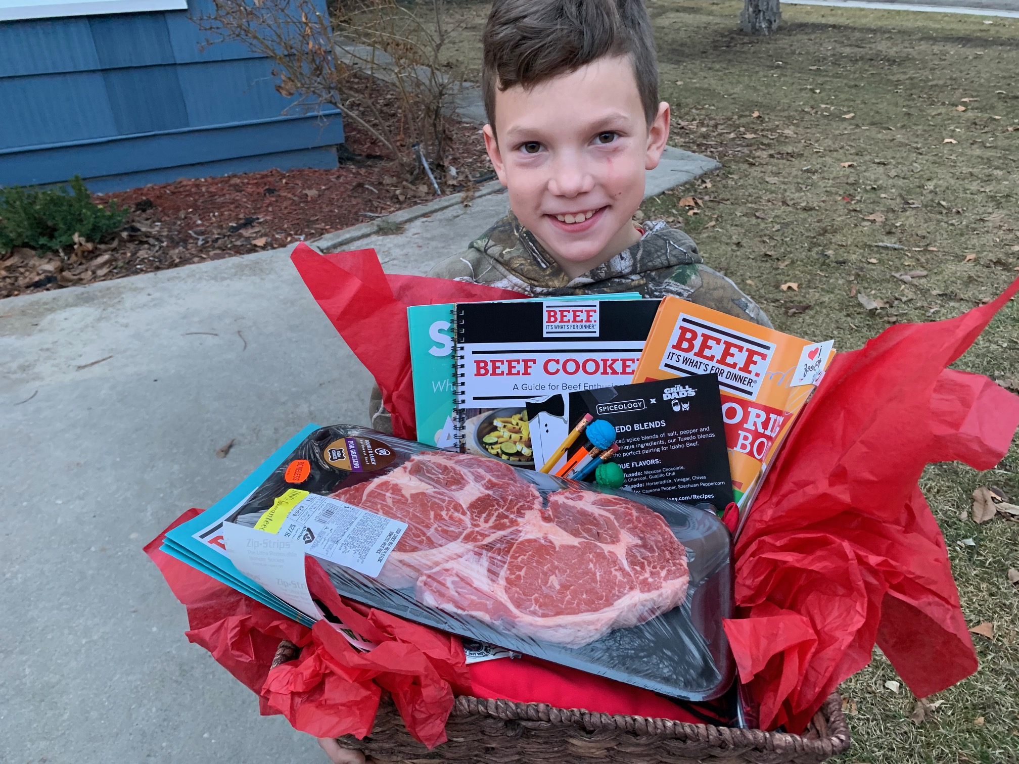 Nampa Boy’s Love of Steak Results in Surprise from Idaho Beef Council